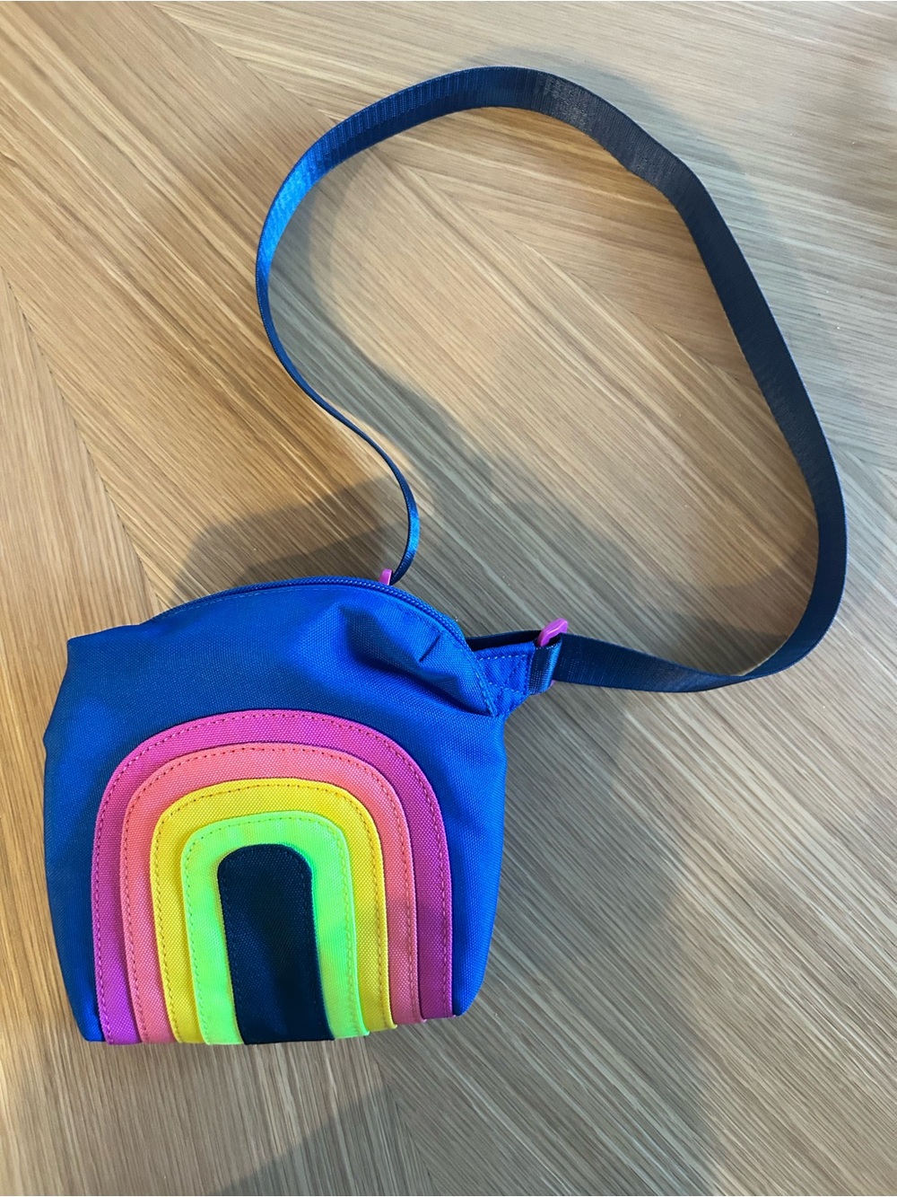 STATE Girls' Bright Blue Rainbow Crossbody Bag